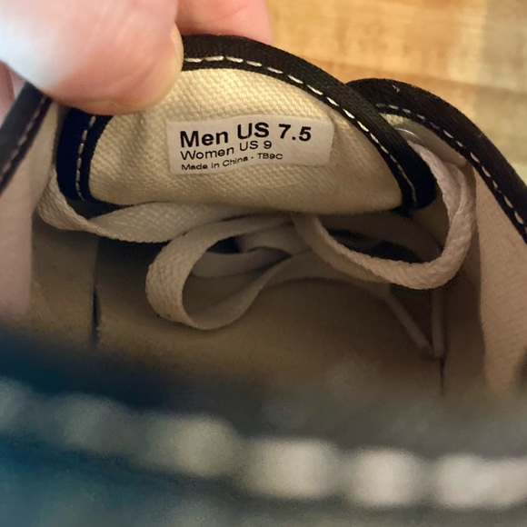 VANS Off The Wall Lace Up Low Top Black/Gray Mens 7.5 Womens 9 - Picture 7 of 7